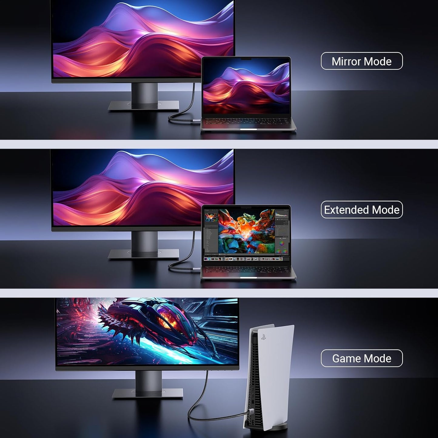 كابل HDMI من يوجرين بدقة 8K@60Hz / HD171