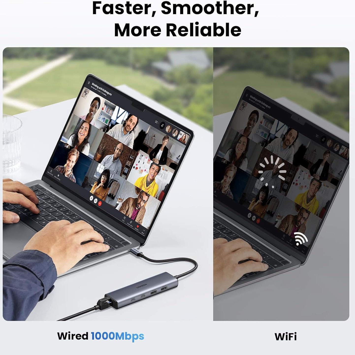 UGREEN USB-C to Ethernet Adapter Hub / 45320