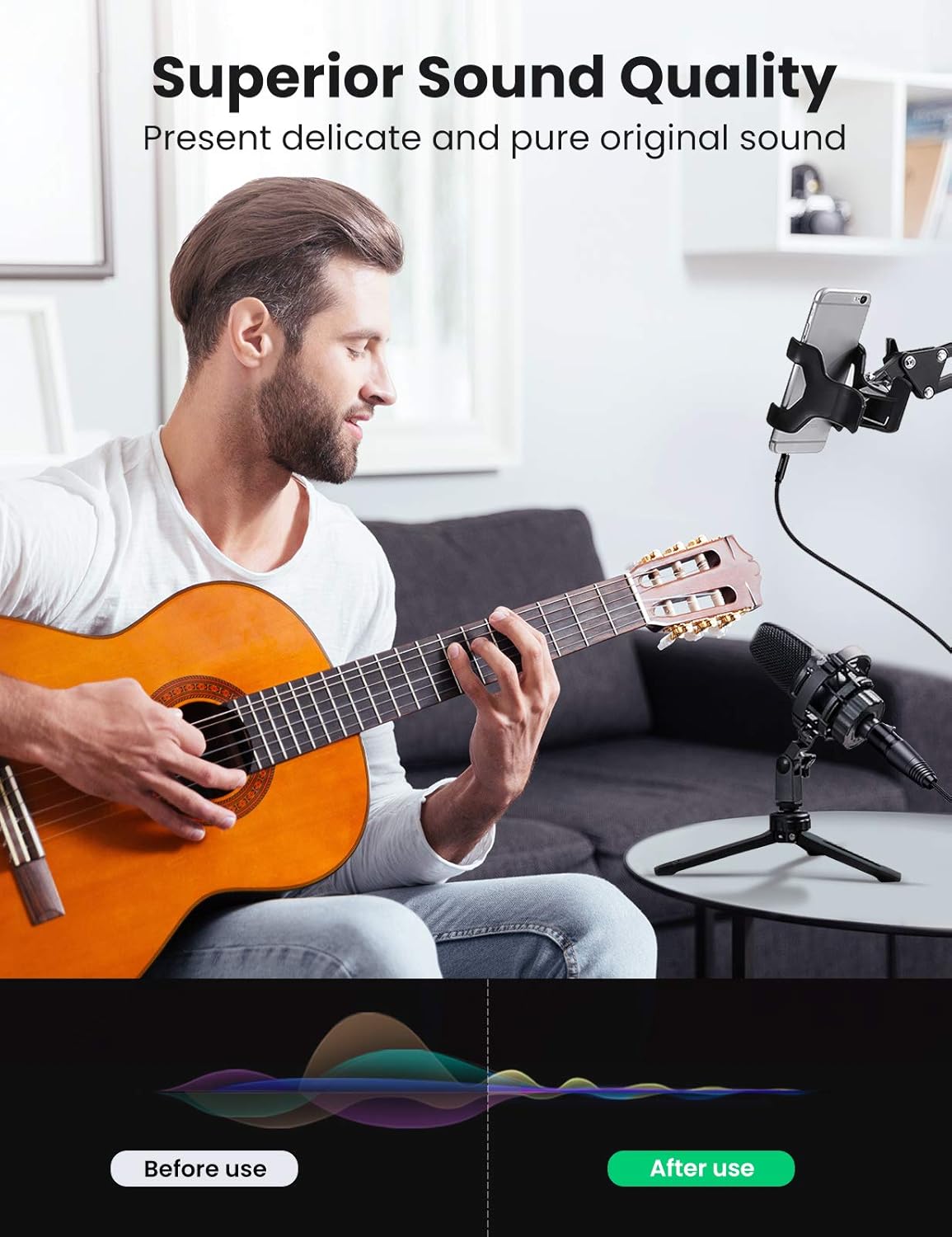 كابل ميكروفون UGREEN 3.5 مم إلى XLR ذكر إلى XLR أنثى /AV182