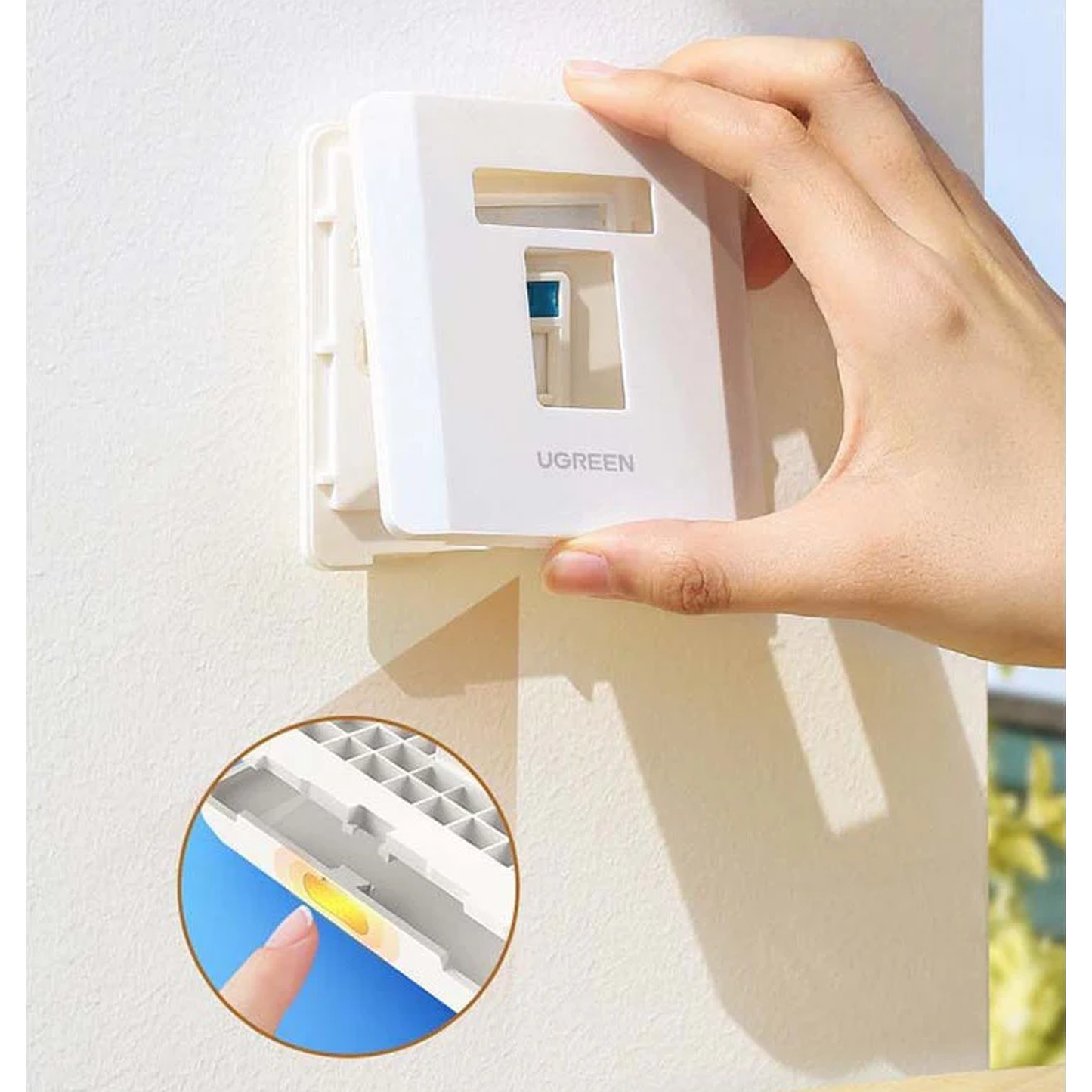 UGREEN Quadruple-Port Wall Plate 1 pc - 80443