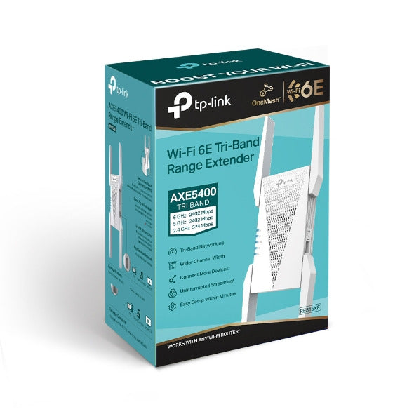 TP-Link RE815XE - موسع نطاق Wi-Fi 6E AXE5400 Mesh