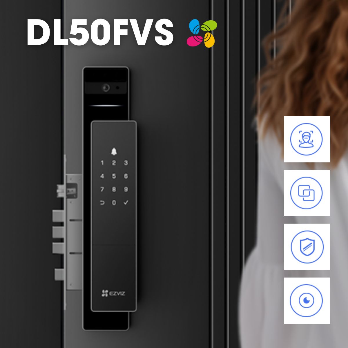 قفل EZVIZ الذكي للتعرف على الوجه / DL50FVS