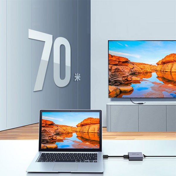 كابل تمديد HDMI عبر شبكة محلية من UGREEN بدقة 1080 بكسل بطول 70 مترًا في الاتحاد الأوروبي /20519EU