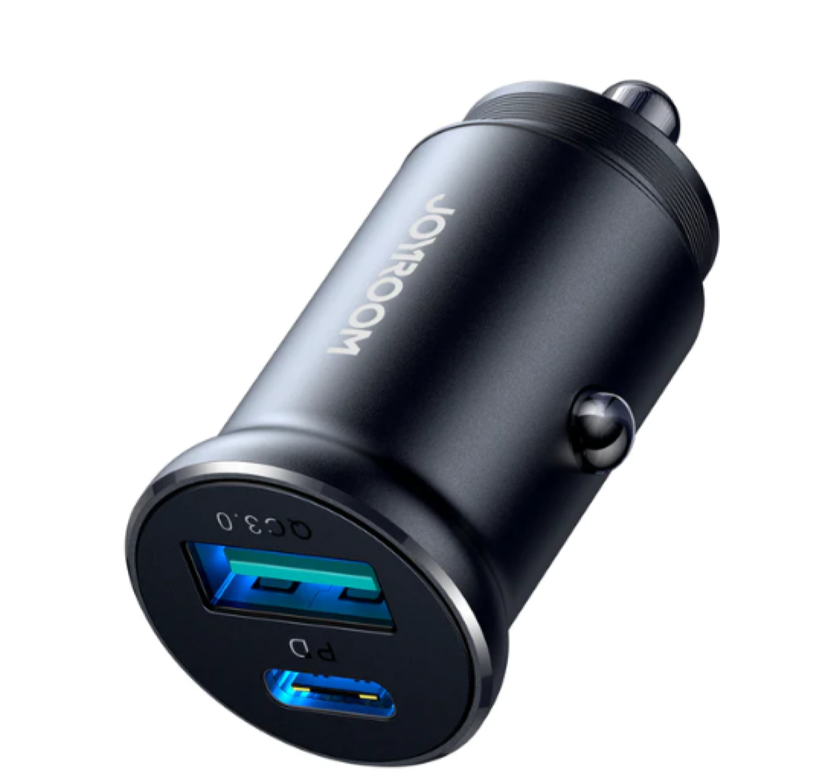 JoyRoom 30W USB A + USB C mini Metal Car Charger JR-CCN05