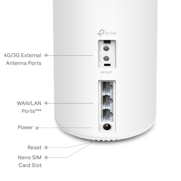 Deco X20-4G / 4G+ AX1800 لشبكة WiFi 6 للمنزل بالكامل