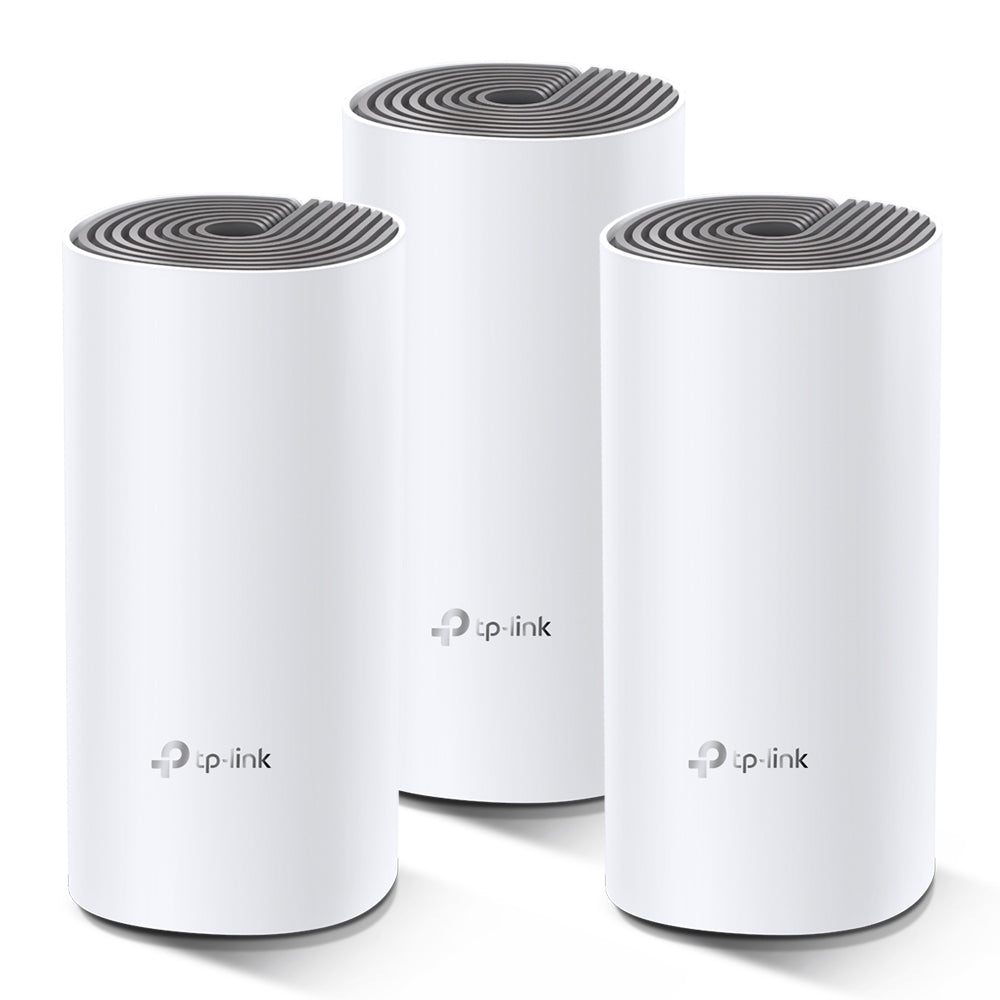TP-Link AC1200 نظام توزيع واي فاي شبكي منزلي كامل / ديكو E4 (3 عبوات)