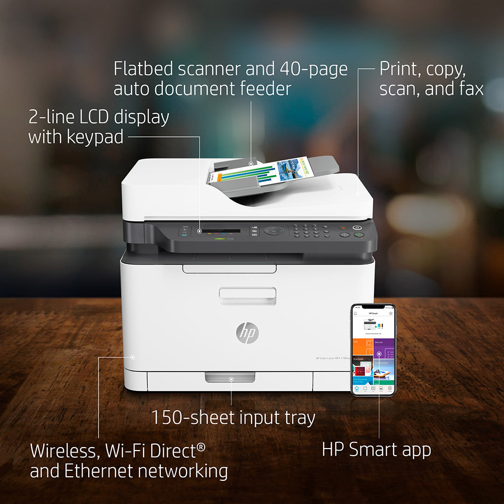 طابعة ليزر ملونة HP MFP 179fnw