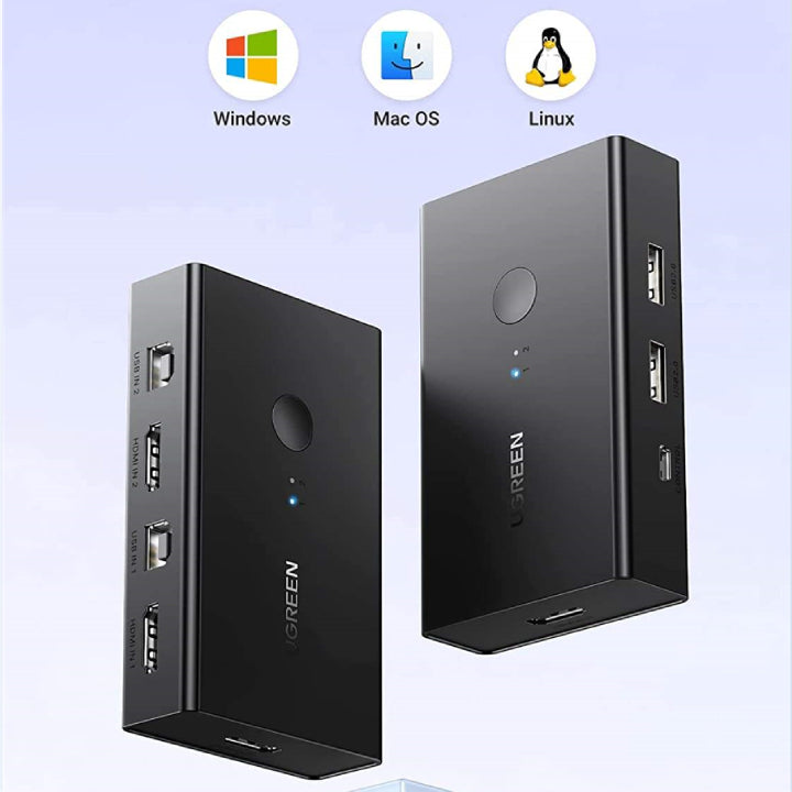 مفتاح KVM HDMI 2 في 1 من UGREEN / 90478