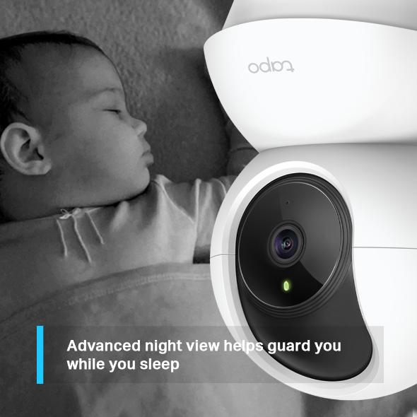 Tapo 2mp Indoor Pan/Tilt Home Security Wi-Fi Camera TC70