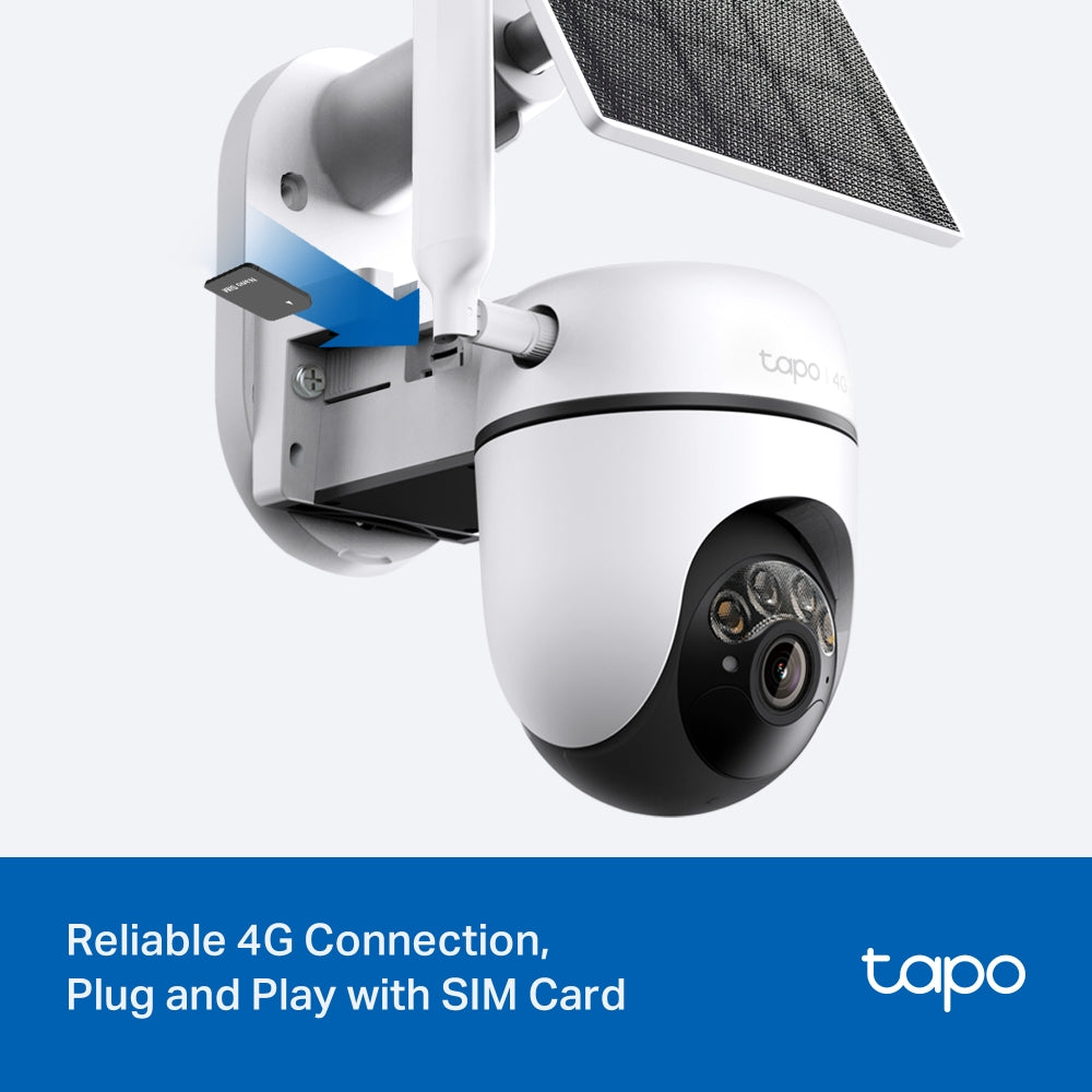 Tapo 4G Solar Powered 3mp Smart PT Outdoor Camera | C615G Kit
