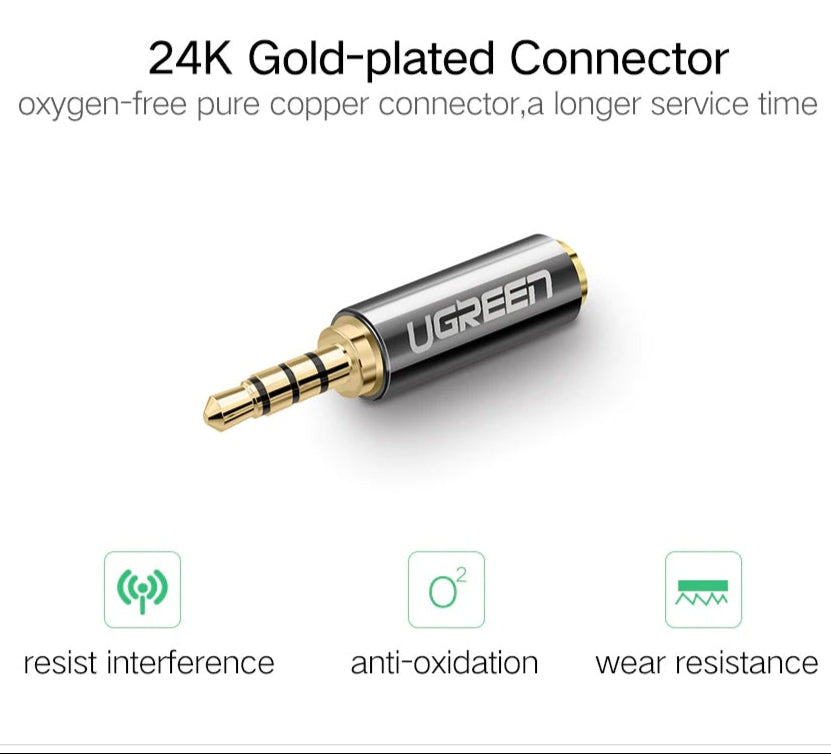 UGREEN 2.5mm Male to 3.5mm Female Adapter / 20501
