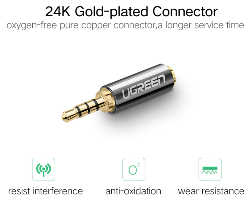 UGREEN 3.5mm Male to 2.5mm Female Adapter / 20502