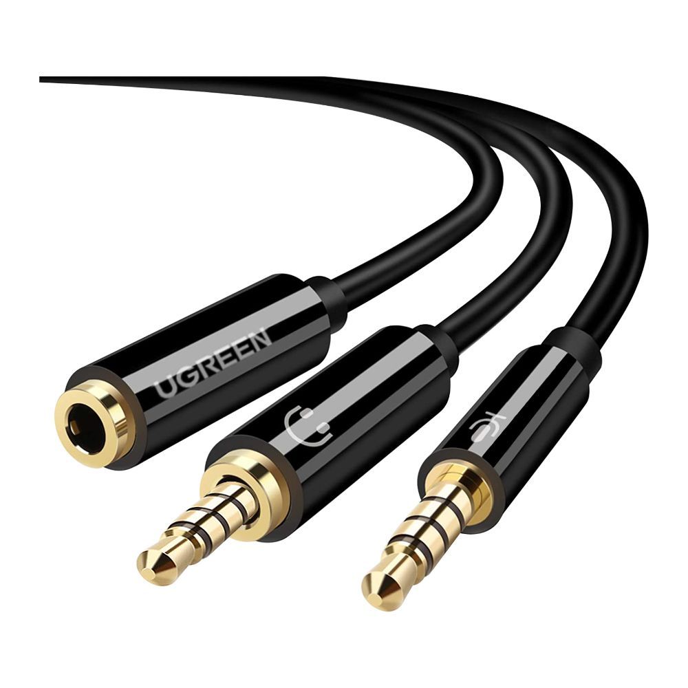 Ugreen 3.5mm Female To 2 3.5mm Male ABS Case Audio Splitter Cable /AV140