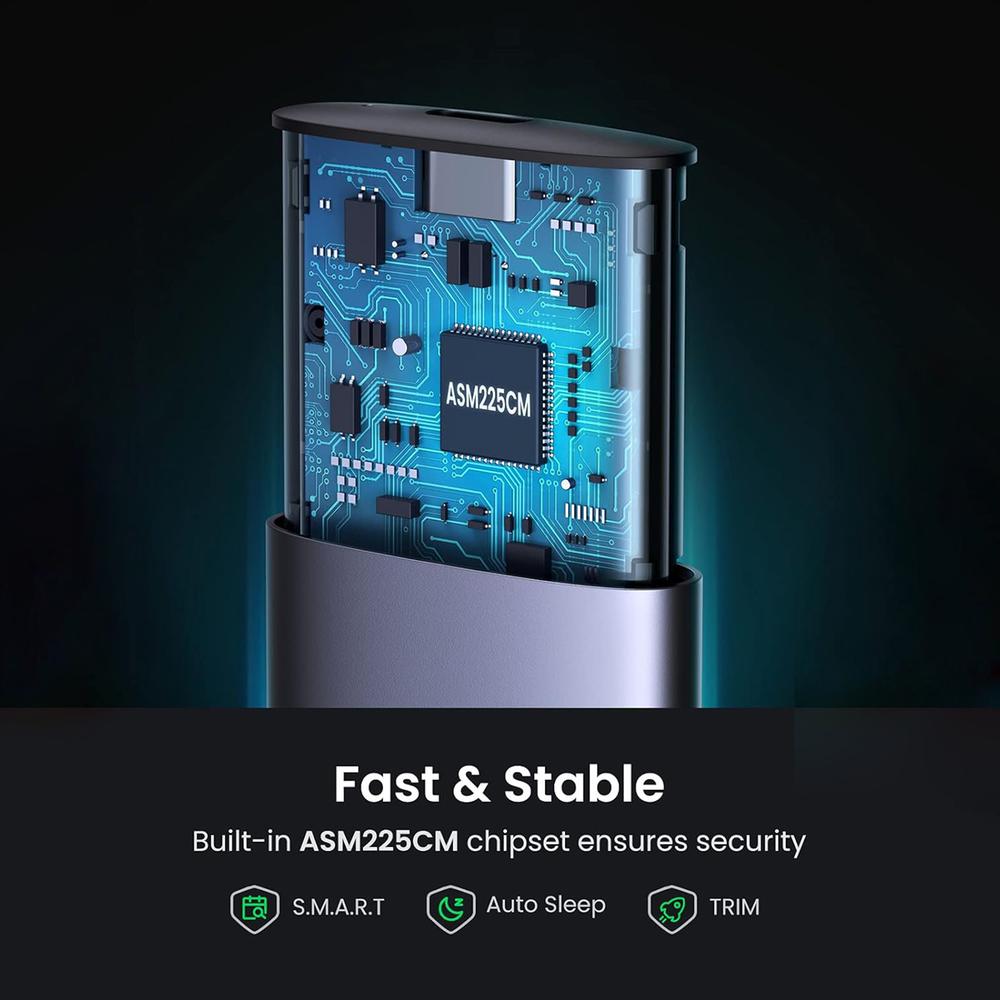 كابل يو جرين USB 3.0 إلى M.2 NGFF 5G Enclosure A إلى C بطول 50 سم / 10903