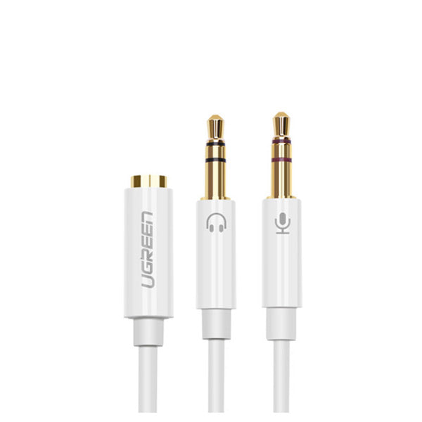 Ugreen 3.5mm Female To 2 3.5mm Male ABS Case Audio Splitter Cable /AV140