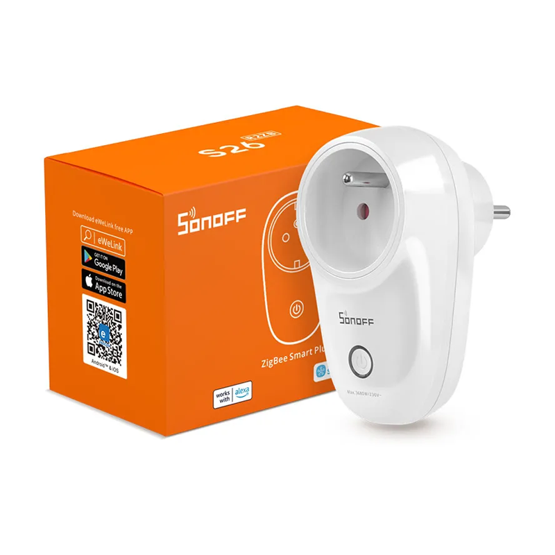 Sonoff S26R2ZBTPF هو قابس ذكي يعمل بتقنية Zigbee 3.0