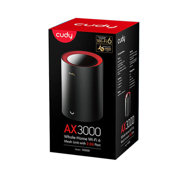 نظام Cudy M3000 AX3000 2.5G ثنائي النطاق Wi-Fi 6 Mesh
