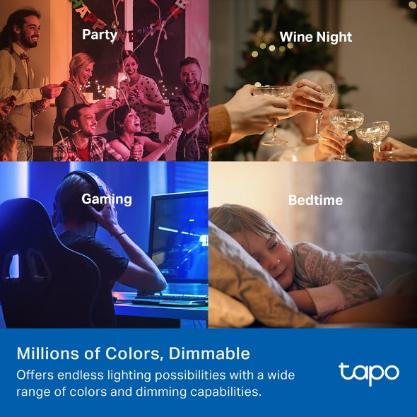 Tp-Link Tapo L430C(2-pack) | Smart Light Bulb, Multicolor