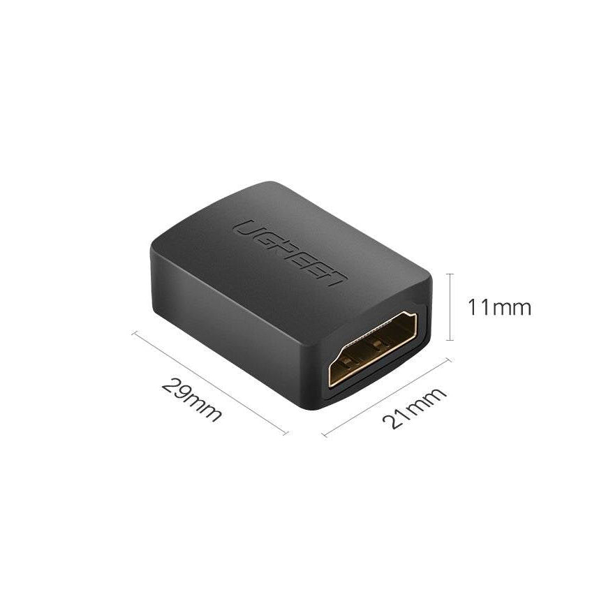محول HDMI أنثى إلى أنثى من UGREEN (أسود) / 20107