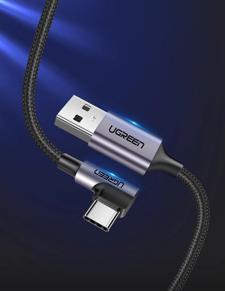 Ugreen USB A to C Quick Charging Cable (Black) / 60126-60127-60128
