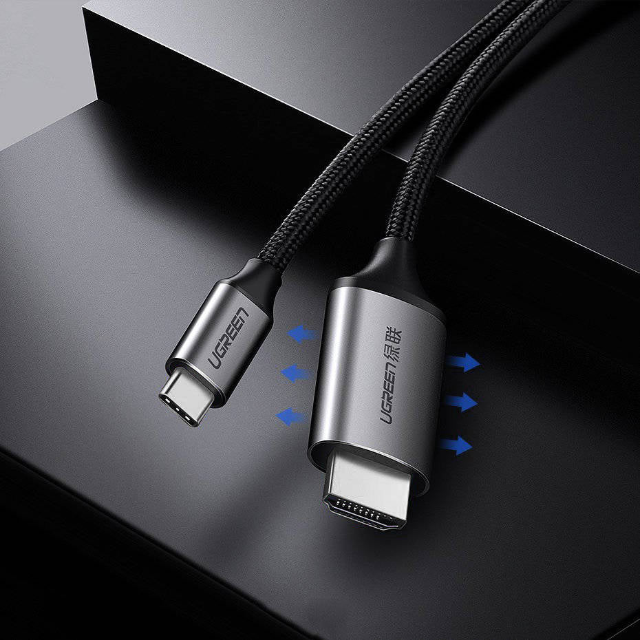 Ugreen cable HDMI cable - USB Type C 4K 60 Hz 1.5 m black-gray /50570