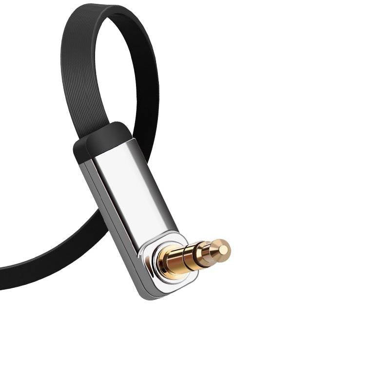 UGREEN Flat Angled Cable AUX Audio Cable 3.5 mm Mini Jack 0.5 m (Black) /AV119