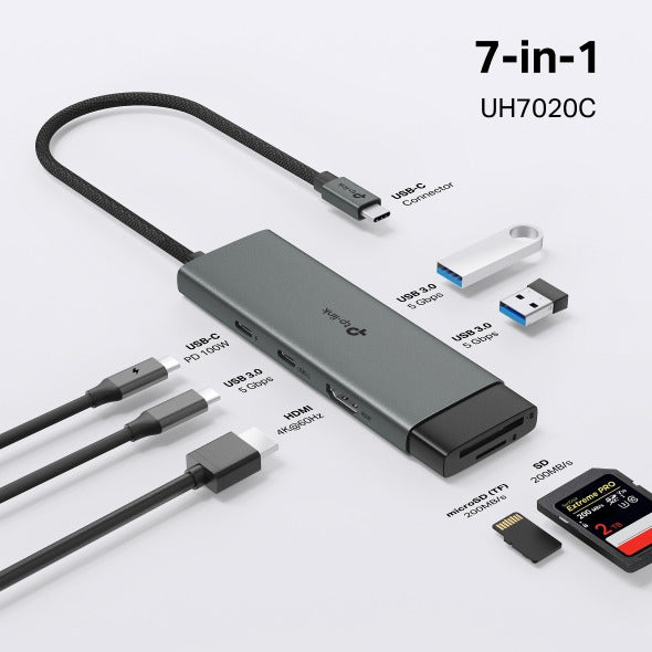 TP-Link UH7020C | موزع USB Type-C مزود بـ 7 منافذ