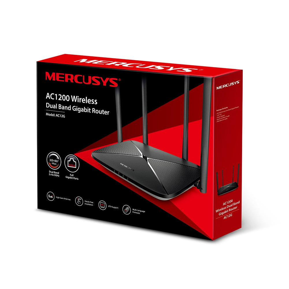 راوتر ثنائي النطاق جيجابت / AC1200 -AC12G