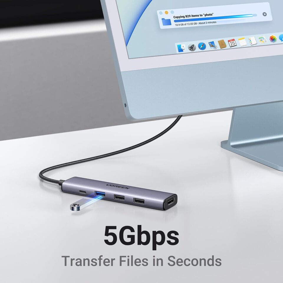 محول من USB-C إلى USB 3.0 بسرعة تصل إلى 5 جيجابت في الثانية + 2xUSB 2.0 بسرعة تصل إلى 480 ميجابت في الثانية + منفذ HDMI
+ مدخل بي دي 100 وات / 15495