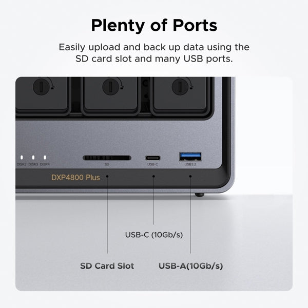 UGREEN Network Attached Storage DX4800 Plus (Diskless) EU / DXP4800 Plus / 35261