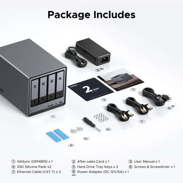 UGREEN Network Attached Storage DX4800 Plus (Diskless) EU / DXP4800 Plus / 35261