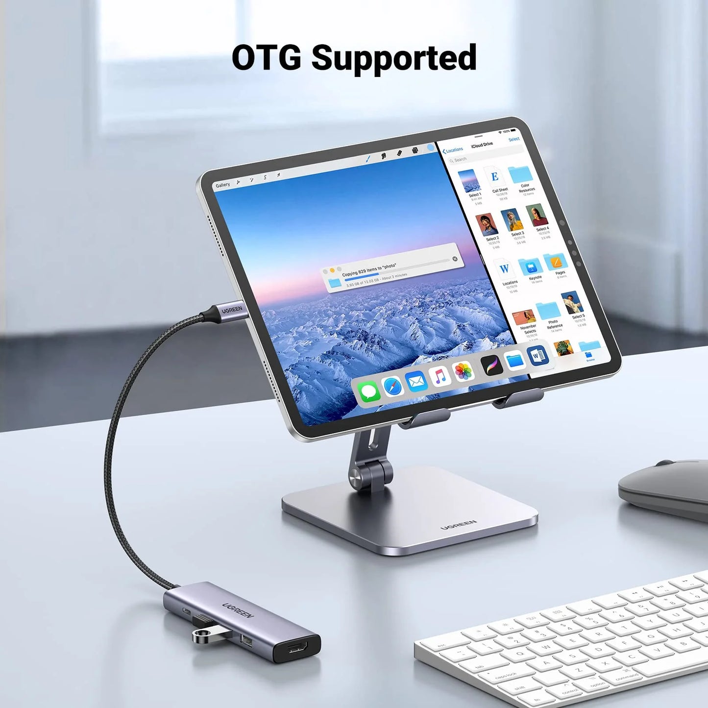 محول من USB-C إلى "اتش دي ام اي" + 3 منافذ USB-3.0 حتى 5 جيجابت في الثانية + مدخل طاقة "بي دي" متعدد الوظائف من يوجرين / 15596
