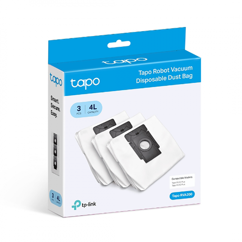 Tapo RVA200 - كيس غبار للاستخدام مرة واحدة للمكنسة الكهربائية الروبوتية