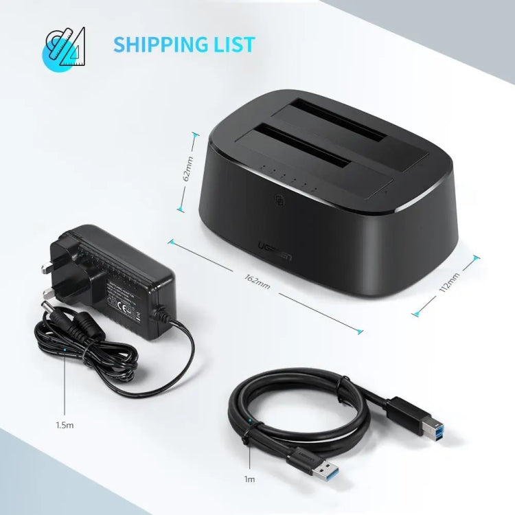 UGREEN USB 3.0 TO SATA DUAL-BAY HARD DRIVE DUPLICATOR- CLONER EU / 50857