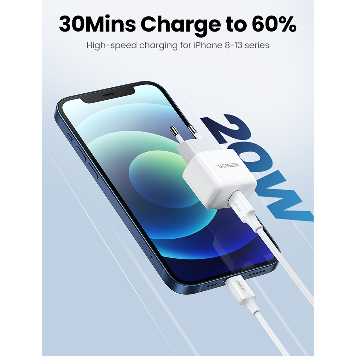 شاحن USB C بقوة 20 واط من يوجرين  /10220