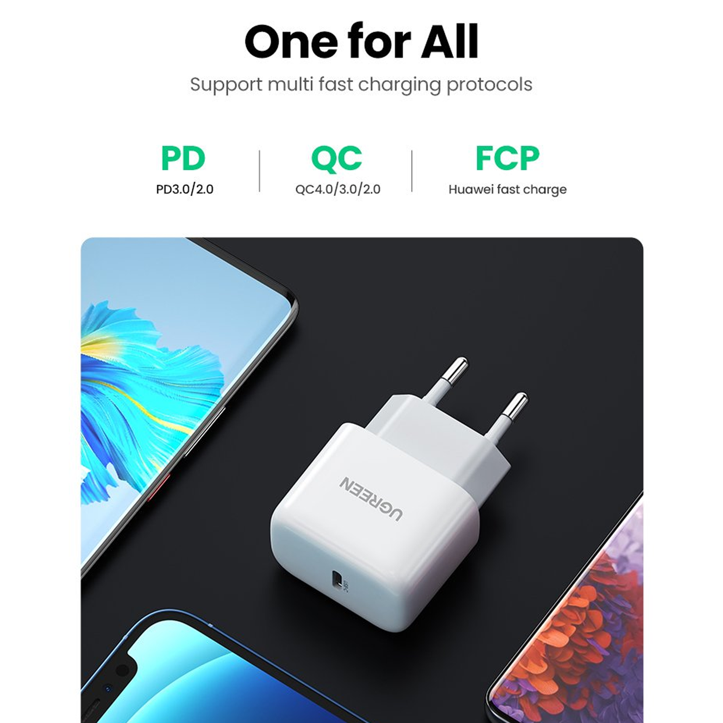 شاحن USB C بقوة 20 واط من يوجرين  /10220