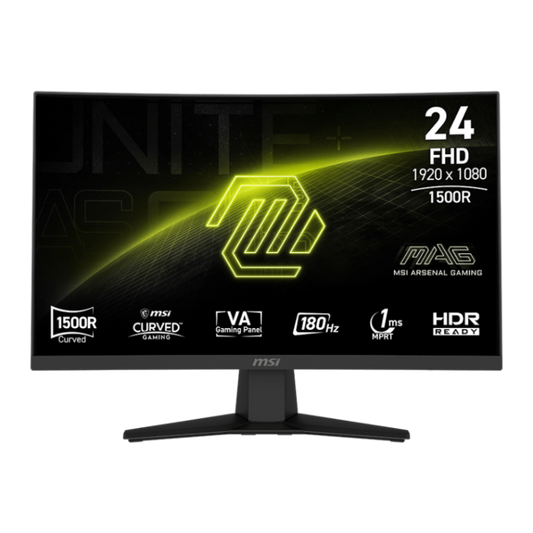 MSI Gaming Monitor 24" | MAG244C | VA | 180Hz | 1ms | Curved