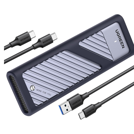 علبة محرك الأقراص الصلبة UGREEN M.2NVME (10 جيجابت في الثانية) مع كابل C إلى C وC إلى A / 15511