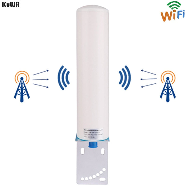 هوائي معزز خارجي 3G/4G (698 ميجا هرتز - 2.7 جيجا هرتز) مع كابل بطول 10 أمتار 