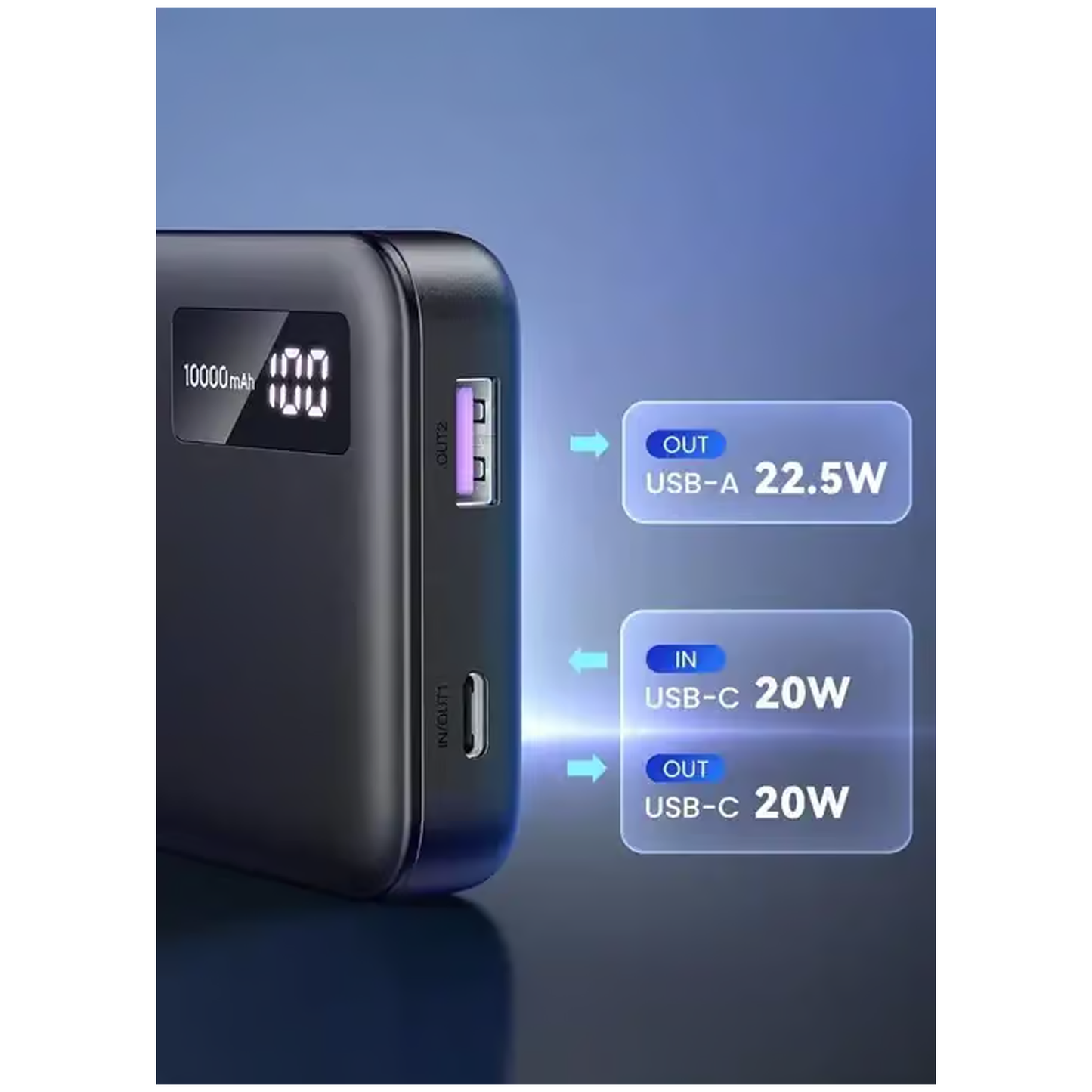 UGREEN 10000mAh 2way Quick Charging Mobile Battery 20W / 25742