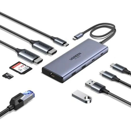 UGREEN 10-in-1 USB-C Hub with Dual HDMI / 45380