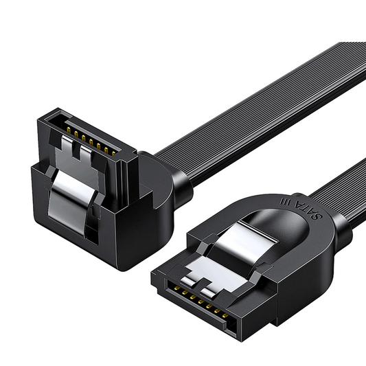 UGREEN ANGLED SATA 3 DATA CABLE 0.5M (BLACK) /30797