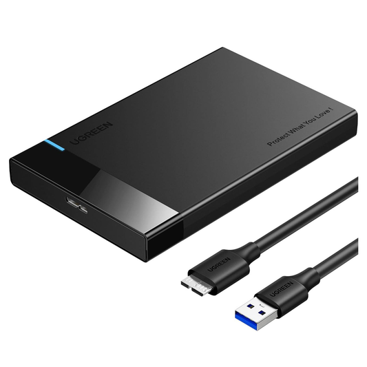 UGREEN 2.5″ علبة محرك الأقراص الصلبة USB 3.0 إلى SATA III محول /30848