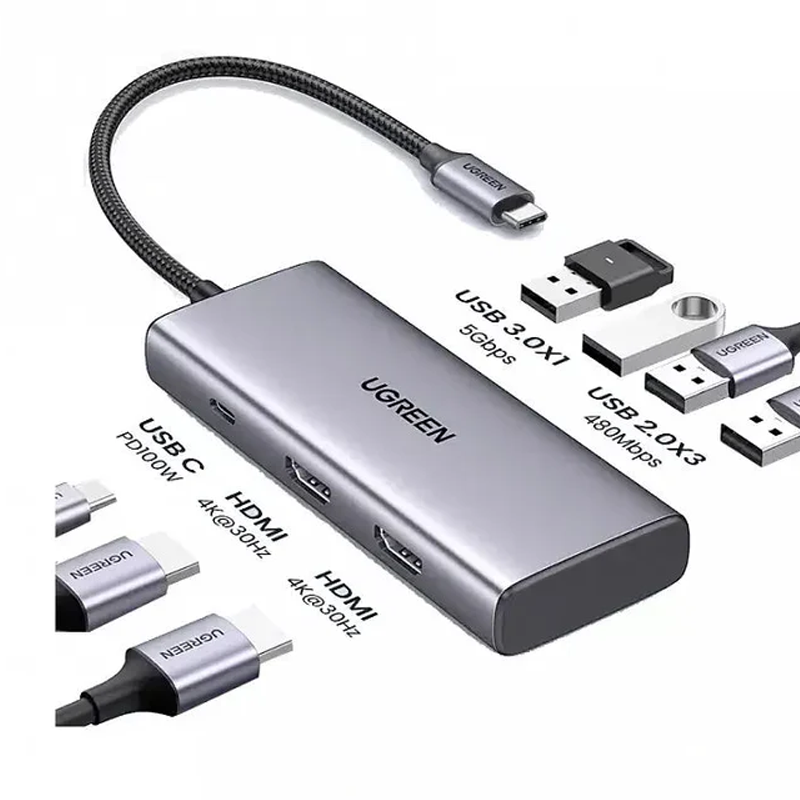 Ugreen 7 In 1 Usb C Multifunctional Adapter / 35897
