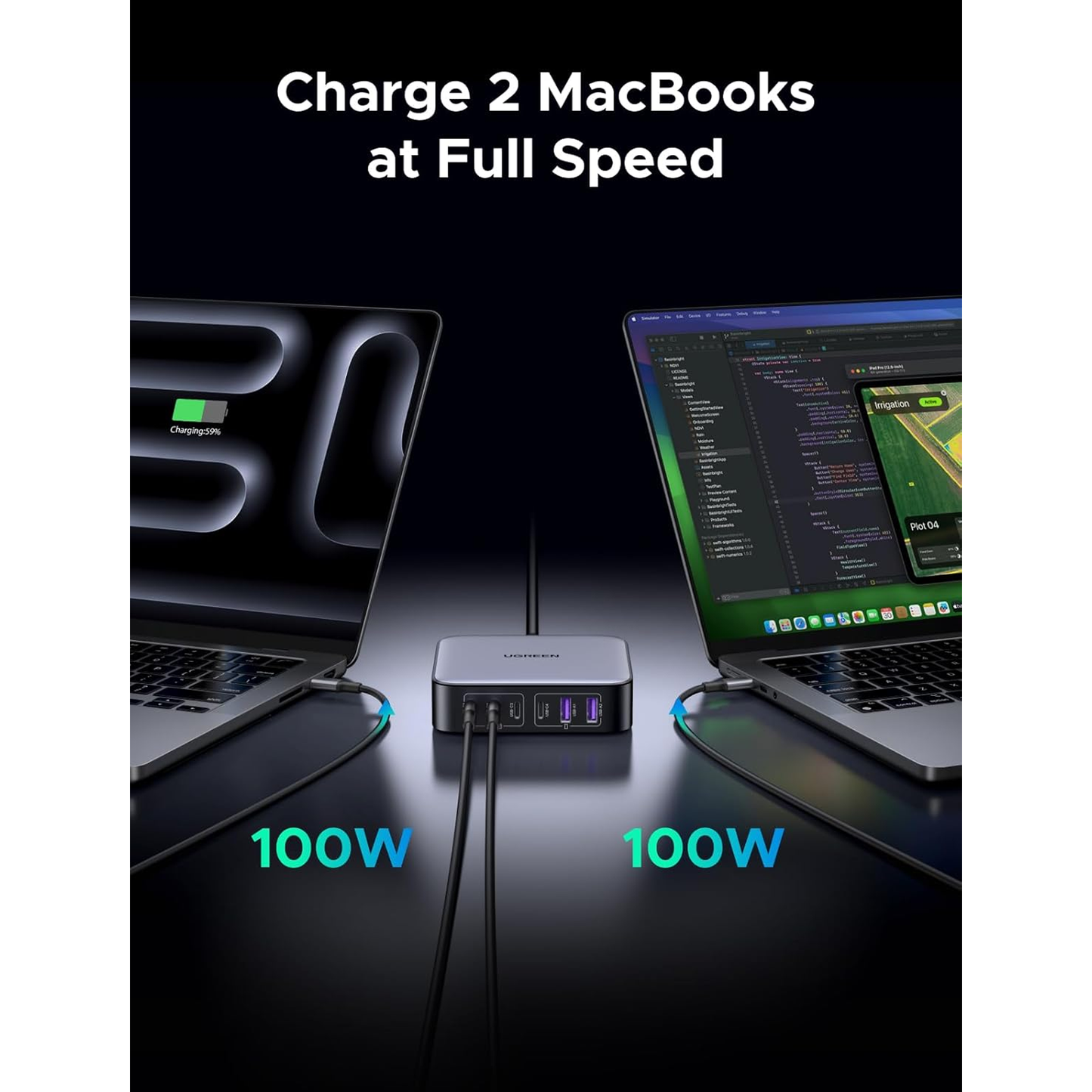 شاحن يوجرين مكتبي بقوة 200 واط 6 منافذ / 40914