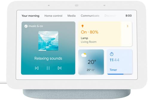 شاشة Google Nest Hub الذكية (الجيل الثاني) مع مساعد