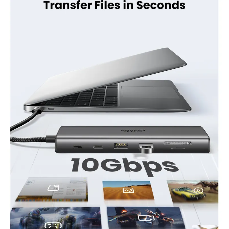 UGREEN USB-C Hub 100W, 4k 60Hz 11-in-1 /45520