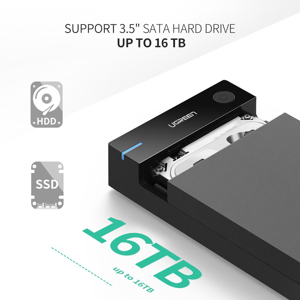 UGREEN USB 3.0 3.5 Inch Hard Drive Box EU Plug / 50422
