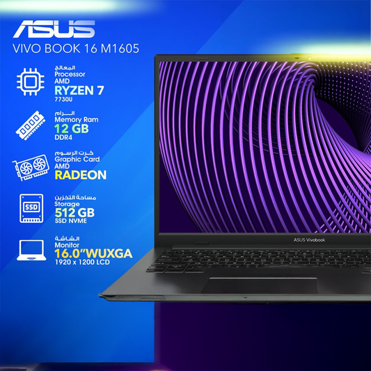 Asus VivoBook Ryzen 7 512GB SSD 12GB Ram