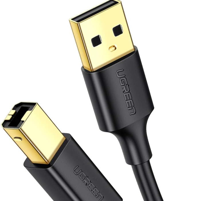 Ugreen USB Type B printer cable (male) - USB 2.0 (male) 480 Mbps black / US135